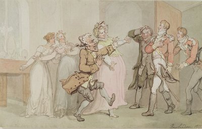 De terugkeer van de soldaat, 1817 door Thomas Rowlandson